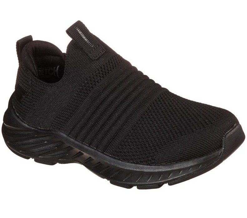 Skechers Elite Rush - Valow - Boys Slip On Shoes Black [AU-EQ0625]